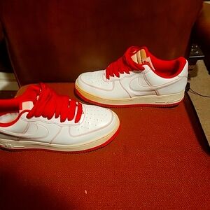 Nike Air Force 1 Red & White University Red CV1724-100 Red Sneakers